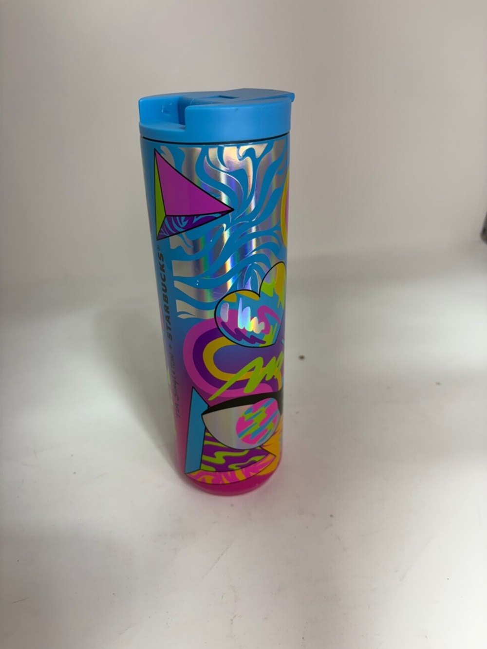 Starbucks Tim Singleton Pride Rainbow 16oz Grande Insulated Cup Tumbler Hot Cold